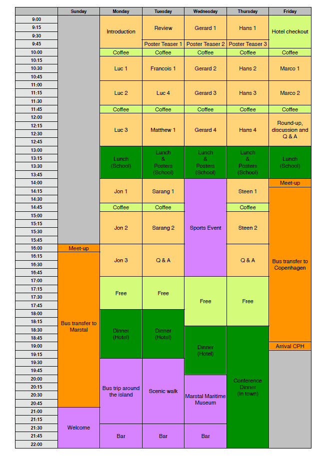 Preliminary programme